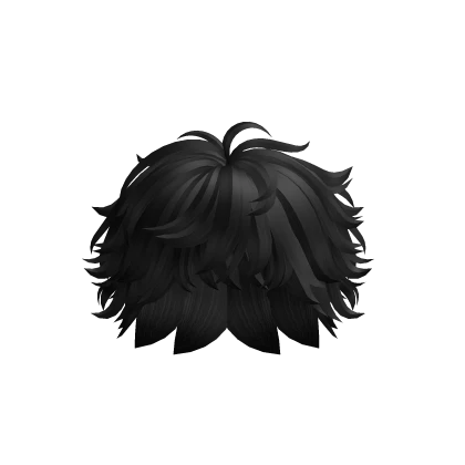 Messy black boy hair