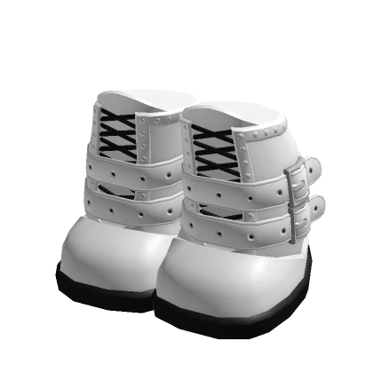 Chibi Doll Goth Boots - White