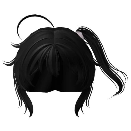 ♡ Rikka's Anime Side Pony Tail In Black