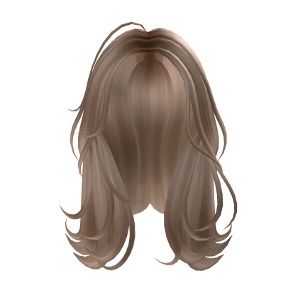 Rooted Blonde Long Wavy Windswept Middle Part Flip