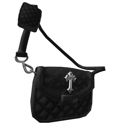 Black Chrome Heart Crossbody Bag [3.0]