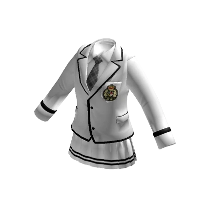 ✨Anime high school university elite uniform white