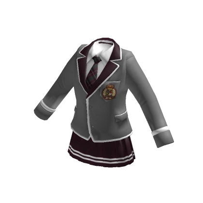 ✨Anime high school university elite uniform grey