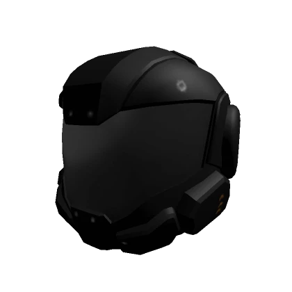 Black Futuristic military soldier helmet