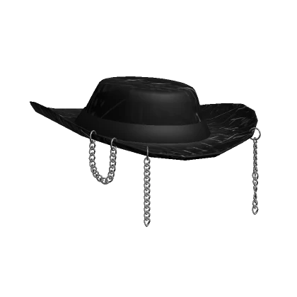 Black Chain Cowboy Hat