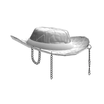 White Chain Cowboy Hat