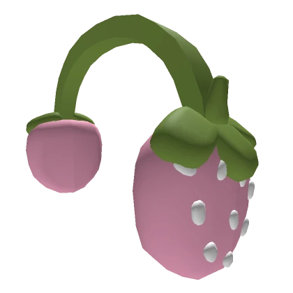 Pink Strawberry Headphones