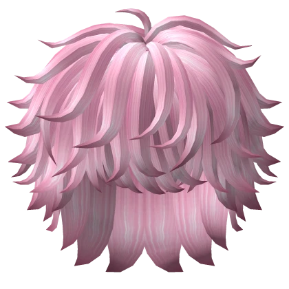 Pink Scene Emo Messy Hair