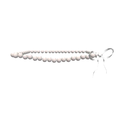 3.0 Pearl white bow belly chain