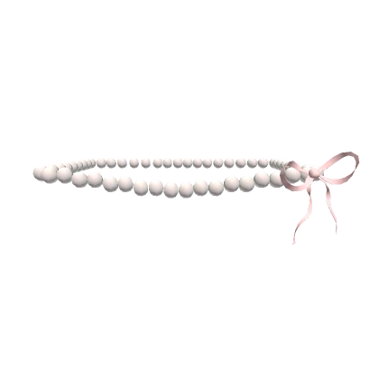 3.0 Pearl pink bow belly chain