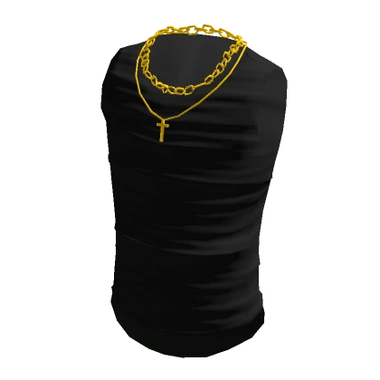 Black TankTop With Chains