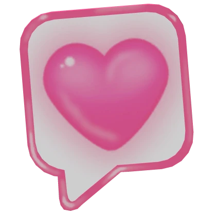 ♡ cute heart message (Hot Pink)