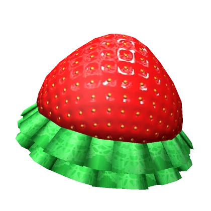 Oversized Strawberry Hat (Red)