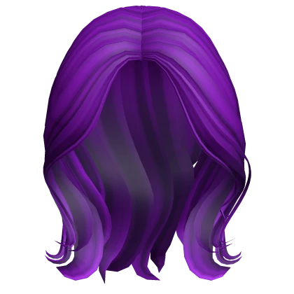 Purple Messy Wolf Cut Hair