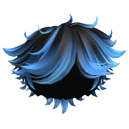 Blue Ombre Messy Y2K Summer Boy Hair