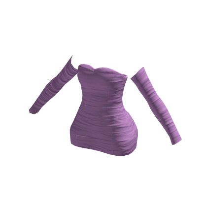 Purple Sleeves Tube Dress