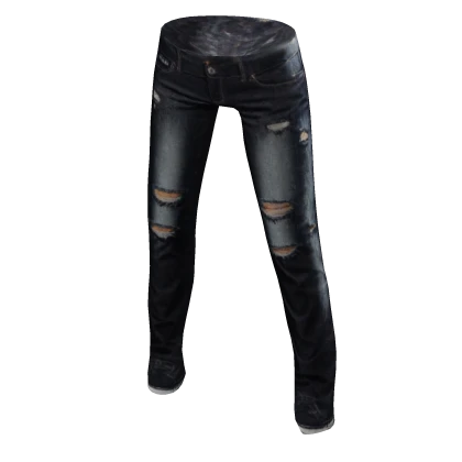 Faded Blue Ripped Jeans