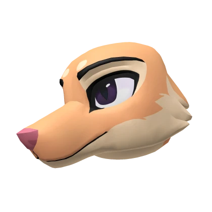 Peach Fox Head
