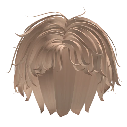 messy emo blonde anime boy hair