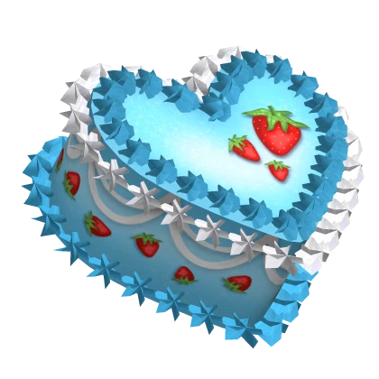 Blue Strawberry Cake Hat