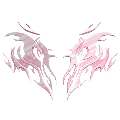 Pink Cyber Heart wings