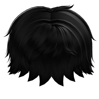 Short Messy Black Hair