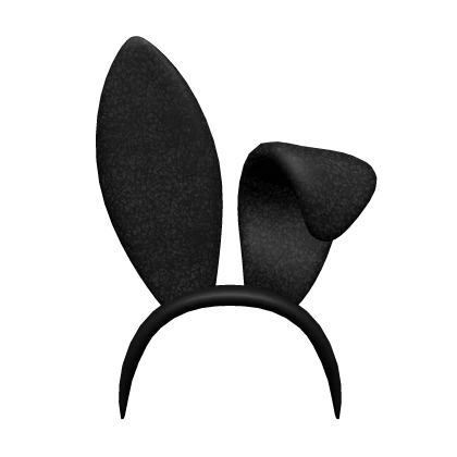 Preppy Bunny Ear Headband - Black