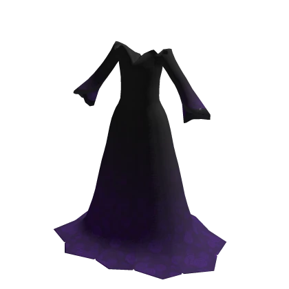 Vampire Queen Rose Dress - Purple & Black