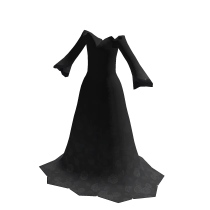 Vampire Queen Rose Dress - Black & White