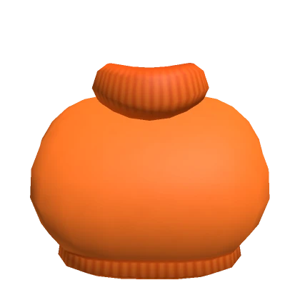 🎱Chibi Doll - Orange turtleneck crop top