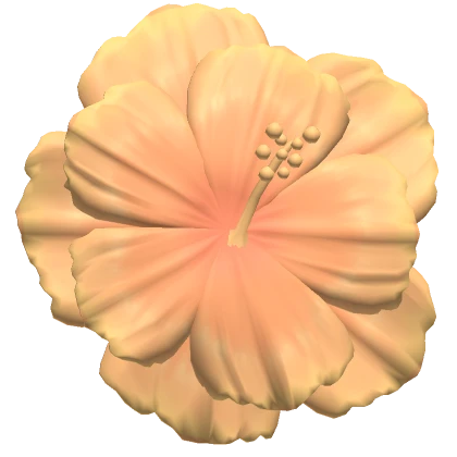 ♡ summer tropical flower orange