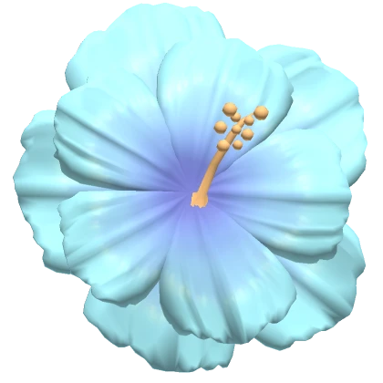 ♡ summer tropical flower blue