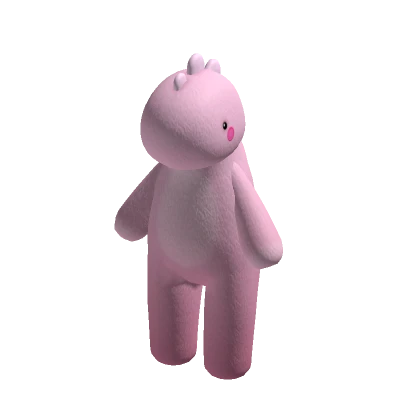 Giant Plush Pink Dinosaur