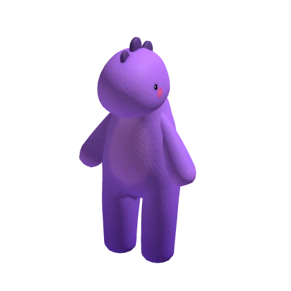 Giant Plush Purple Dinosaur