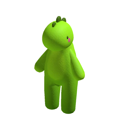 Giant Plush Green Dinosaur