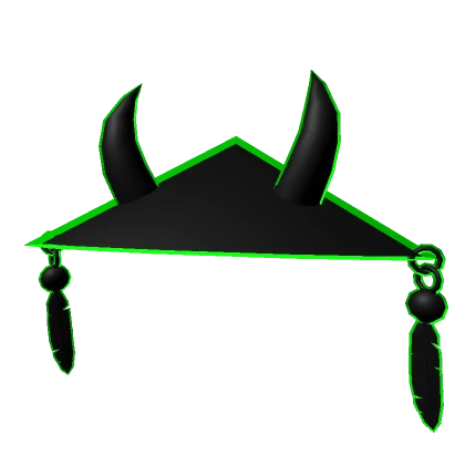 Dark Green Oni Samurai Hat