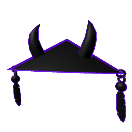 Dark Purple Oni Samurai Hat