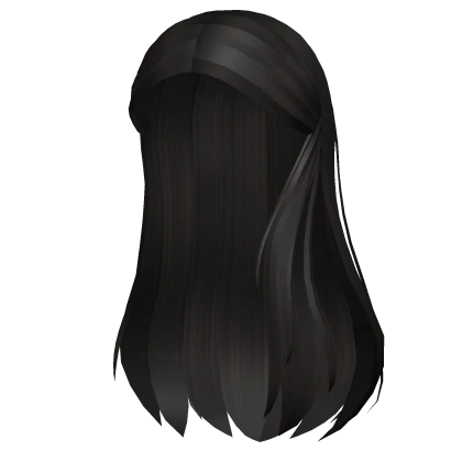 Soft Tucked Straight Hair (Black)