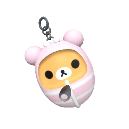 Sleeping Bag Bear Plush Keychain (1.0)