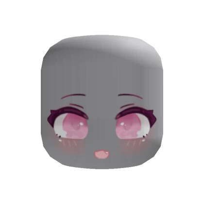 Cute Cat Chibi Doll Anime Happy Eyes (Pink)
