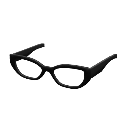 Y2K Nerd Glasses in Black