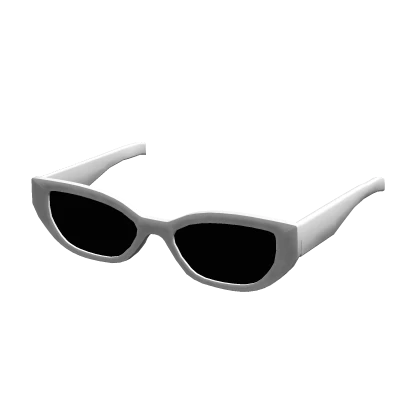 Y2K Nerd Glasses in White