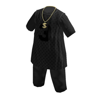  Gangsta Bling Black Outfit 