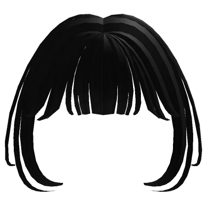 ɞ | cute dainty black bangs