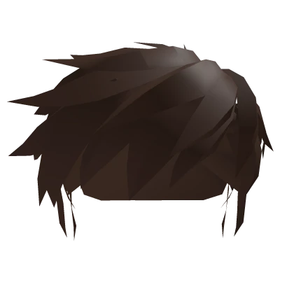 Brown Side Swept Anime Hair