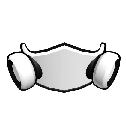 Cartoony White Noen Tech Gas Mask