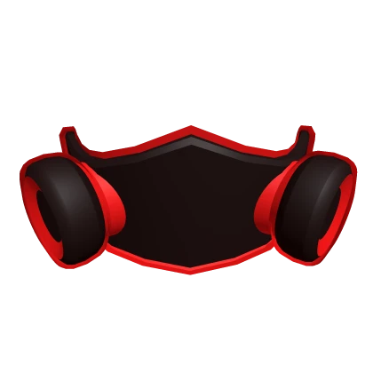 Cartoony Red Neon Tech Gas Mask
