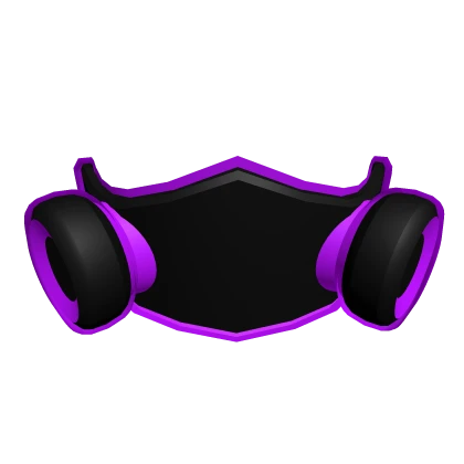 Cartoony Purple Neon Tech Gas Mask