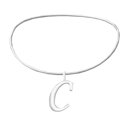 ꒰3.0꒱ MG initial necklace: C