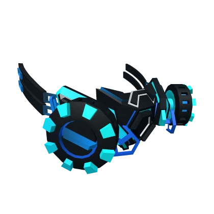 [1.0] Cyber Gask Mask (Dark Cyan Blue)